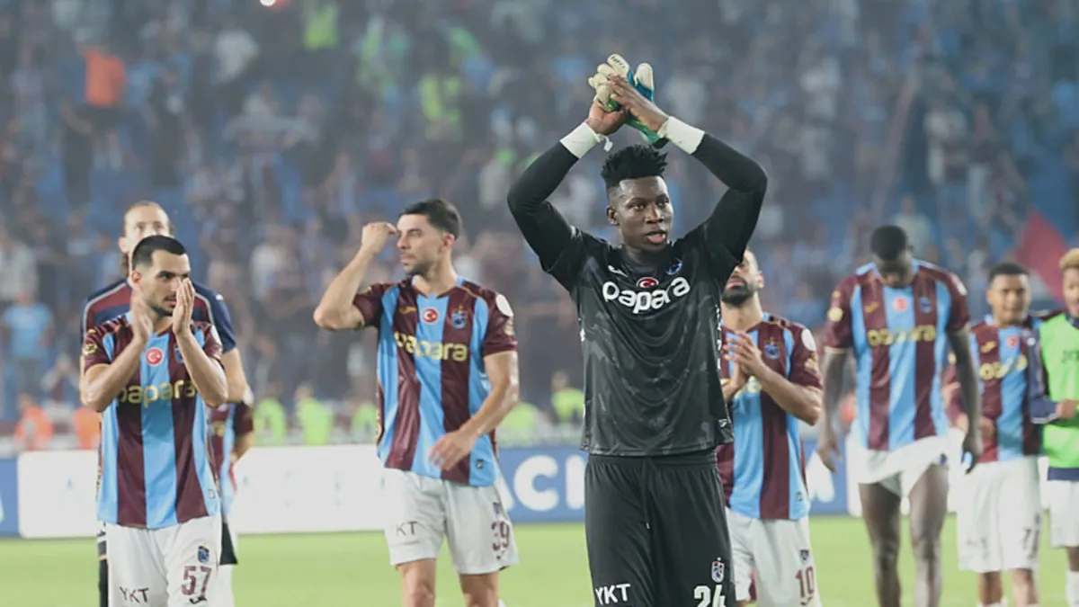 Trabzonspor'da Onana 7 maçta 30 kurtarış yaptı: ligde 5 maçta 20 kurtarış, 222 pasın 165'i isabetli